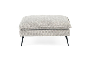 Marly Footstool - Mottled Taupe - Boho Bliss