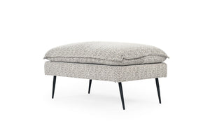 Marly Footstool - Mottled Taupe - Boho Bliss