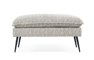 Marly Footstool - Mottled Taupe - Boho Bliss