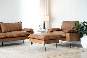 Marly Sofa - 1 Seat - Cognac - Boho Bliss