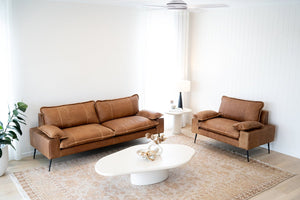Marly Sofa - 1 Seat - Cognac - Boho Bliss