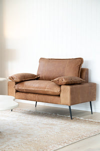 Marly Sofa - 1 Seat - Cognac - Boho Bliss