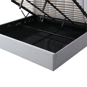 Marwick King Bed (with storage) - Pearl Grey - Boho Bliss