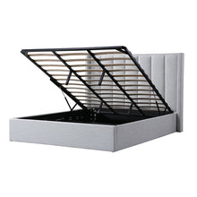 Load image into Gallery viewer, Marwick King Bed (with storage) - Pearl Grey - Boho Bliss