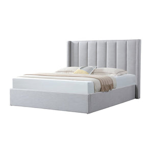 Marwick King Bed (with storage) - Pearl Grey - Boho Bliss