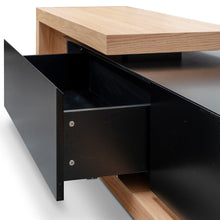 Load image into Gallery viewer, Metro Extendable Entertainment Unit - Natural/Black - Boho Bliss