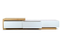 Load image into Gallery viewer, Metro Extendable Entertainment Unit - Natural/White - Boho Bliss