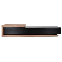Load image into Gallery viewer, Metro Extendable Entertainment Unit - Walnut/Black - Boho Bliss