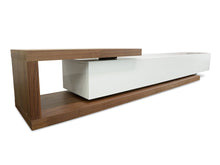 Load image into Gallery viewer, Metro Extendable Entertainment Unit - Walnut/White - Boho Bliss