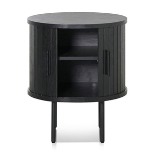 Midnight Curve Side Table - Black - Boho Bliss