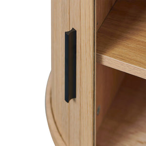 Midnight Curve Side Table - Natural - Boho Bliss