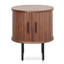 Load image into Gallery viewer, Midnight Curve Side Table - Walnut - Boho Bliss