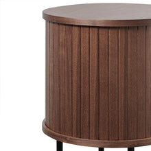 Load image into Gallery viewer, Midnight Curve Side Table - Walnut - Boho Bliss
