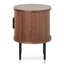 Load image into Gallery viewer, Midnight Curve Side Table - Walnut - Boho Bliss
