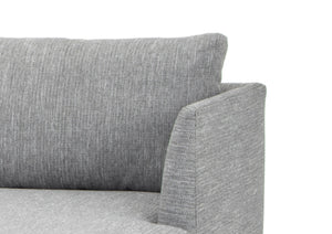 Mila 3 Seater Sofa With Right Chaise - Graphite Grey - Boho Bliss