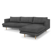Load image into Gallery viewer, Mila 3 Seater Sofa With Right Chaise - Metal Grey - Boho Bliss