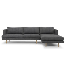 Load image into Gallery viewer, Mila 3 Seater Sofa With Right Chaise - Metal Grey - Boho Bliss