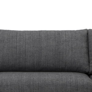 Mila 3 Seater Sofa With Right Chaise - Metal Grey - Boho Bliss