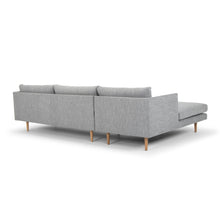 Load image into Gallery viewer, Mila 3 Seater With Left Chaise Sofa - Graphite Grey With Natural Legs - Boho Bliss