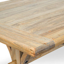 Load image into Gallery viewer, Mirae Reclaimed Elm Wood Dining Table 2m - Natural - Boho Bliss