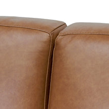 Load image into Gallery viewer, Monterey Leather Sofa - Caramel Brown - Boho Bliss