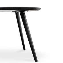 Load image into Gallery viewer, Neve 100cm Round Dining Table - Black Veneer Top/Black Legs - Boho Bliss