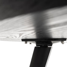 Load image into Gallery viewer, Neve 100cm Round Dining Table - Black Veneer Top/Black Legs - Boho Bliss
