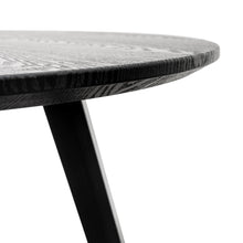 Load image into Gallery viewer, Neve 100cm Round Dining Table - Black Veneer Top/Black Legs - Boho Bliss