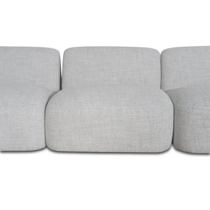 Nimbus Left Chaise Modular Sofa - Cloud Grey - Boho Bliss