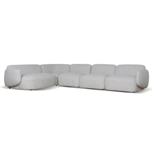 Nimbus Left Chaise Modular Sofa - Cloud Grey - Boho Bliss