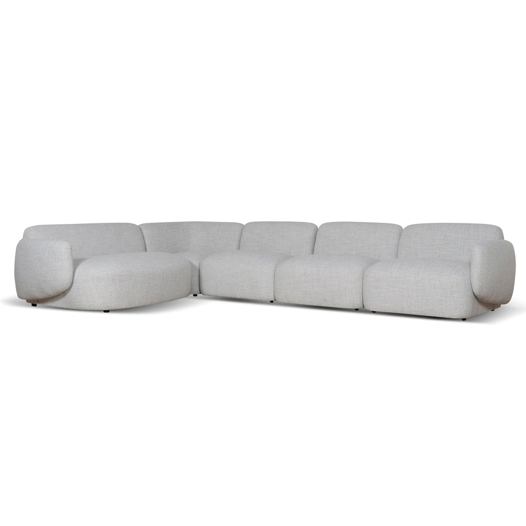 Nimbus Left Chaise Modular Sofa - Cloud Grey - Boho Bliss