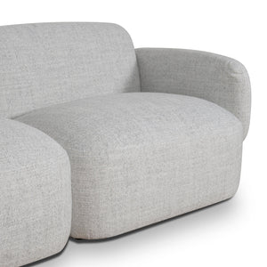Nimbus Left Chaise Modular Sofa - Cloud Grey - Boho Bliss