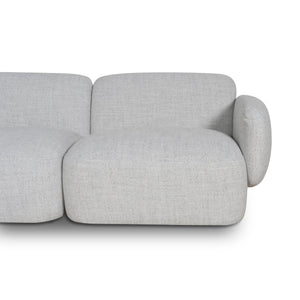 Nimbus Left Chaise Modular Sofa - Cloud Grey - Boho Bliss