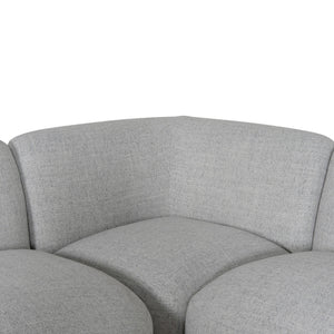 Nimbus Left Chaise Modular Sofa - Cloud Grey - Boho Bliss