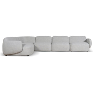Nimbus Left Chaise Modular Sofa - Cloud Grey - Boho Bliss