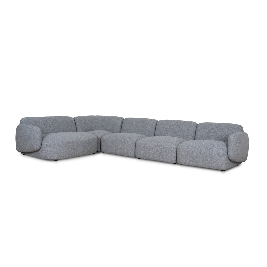 Nimbus Left Chaise Modular Sofa - Glacier Grey - Boho Bliss