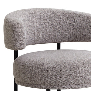 Niva Fabric Armchair - Mountain Grey - Boho Bliss