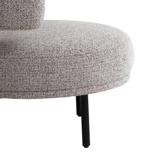 Niva Fabric Armchair - Mountain Grey - Boho Bliss