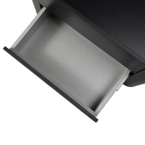 Noir Edge Bedside Table - Black - Boho Bliss