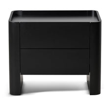 Load image into Gallery viewer, Noir Edge Bedside Table - Black - Boho Bliss