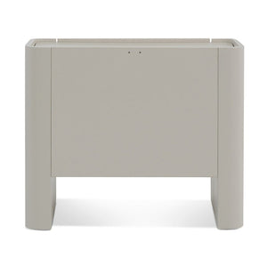 Noir Edge Bedside Table - Warm Grey - Boho Bliss