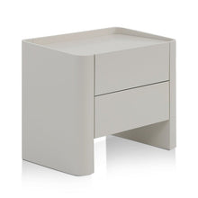 Load image into Gallery viewer, Noir Edge Bedside Table - Warm Grey - Boho Bliss