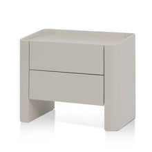 Load image into Gallery viewer, Noir Edge Bedside Table - Warm Grey - Boho Bliss