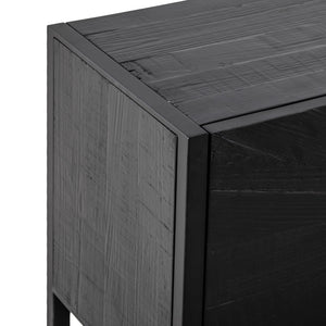 Noirvie Entertainment Unit 2.1m - Black - Boho Bliss