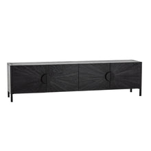 Load image into Gallery viewer, Noirvie Entertainment Unit 2.1m - Black - Boho Bliss