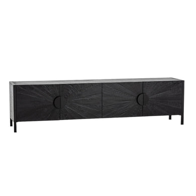 Noirvie Entertainment Unit 2.1m - Black - Boho Bliss