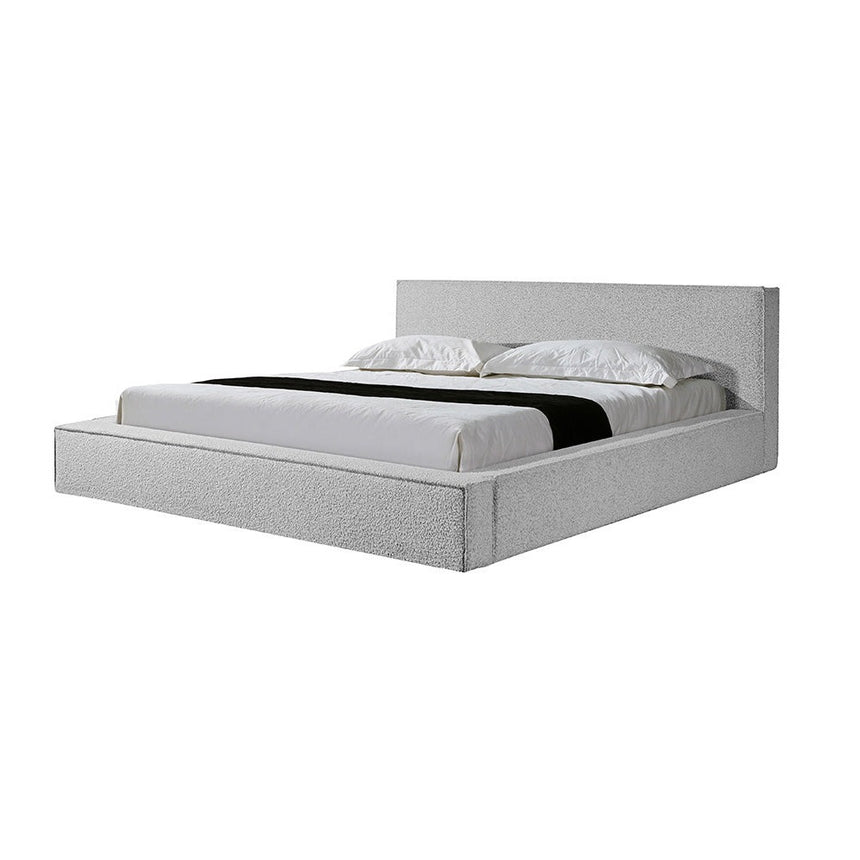 Norland King Bed - Cloudy Pepper - Boho Bliss