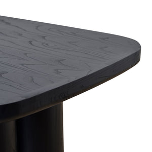 Nox 2.4m Dining Table - Full Black - Boho Bliss