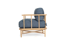 Load image into Gallery viewer, Ocea Armchair - Ink Blue Cushions - Boho Bliss