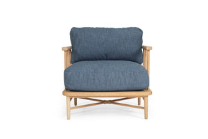 Ocea Armchair - Ink Blue Cushions - Boho Bliss